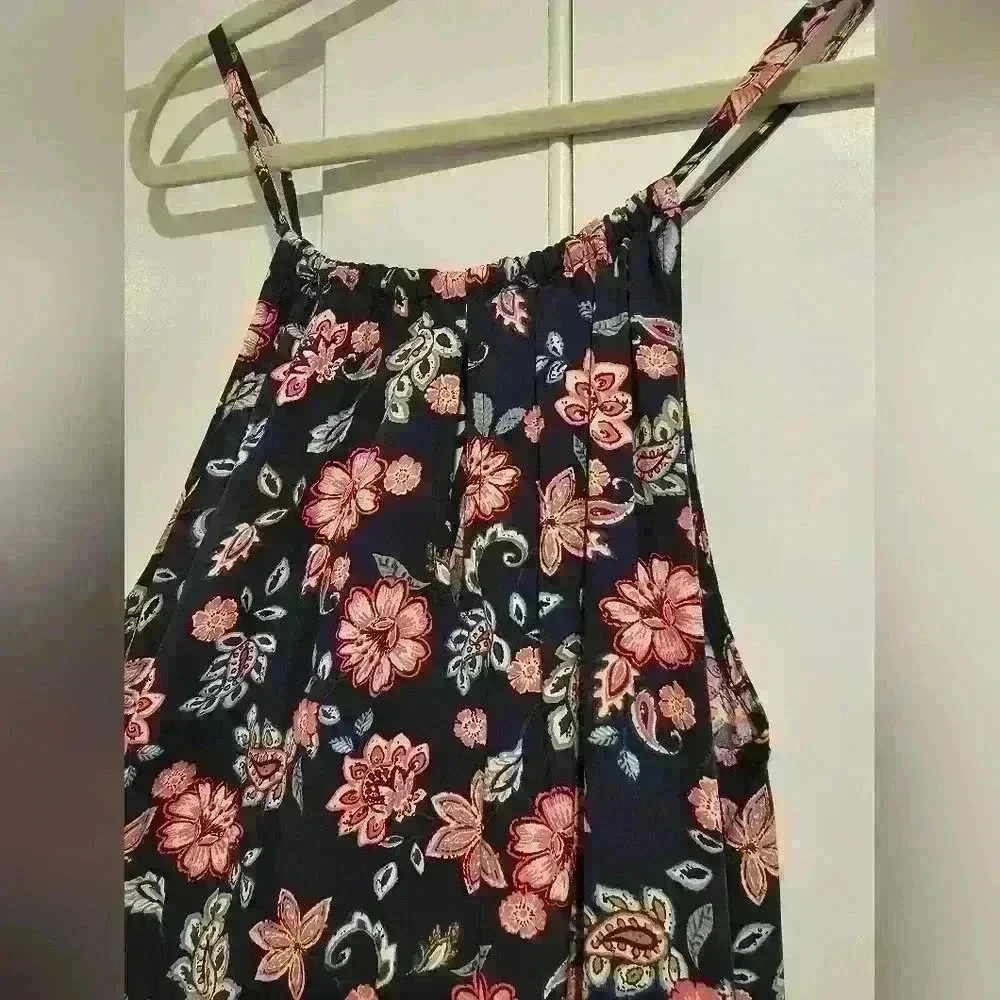 Gap Navy Floral Maxi Dress